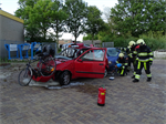 Oefening Brand Wegvervoer Auto Vaart Buitenpost